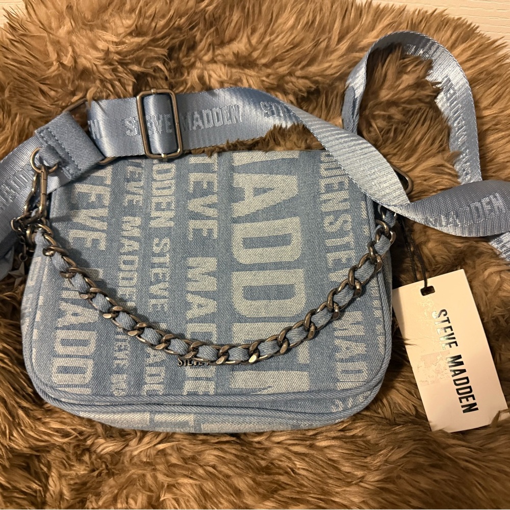 Steve Madden Denim Blue Shoulder Bag